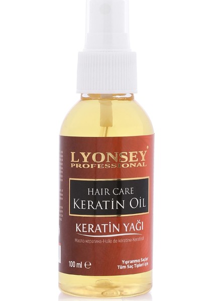 Keratin Saç Bakım Seti Şampuan 400 ml + Bakım Yağı 100 ml