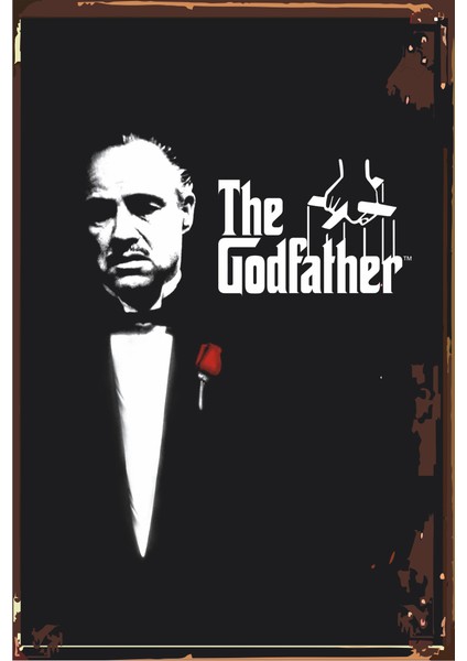 The Godfather Baba Sinema Retro Vintage Ahşap Poster