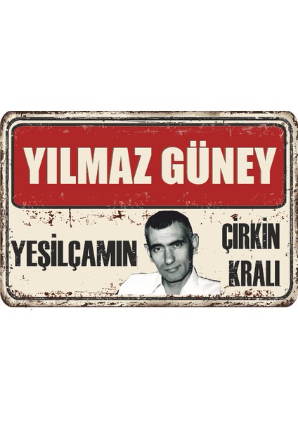 Yılmaz Güney Yeşilçam Retro Ahşap Poster