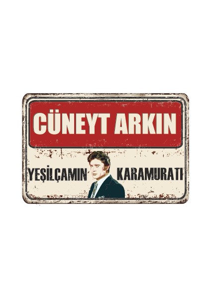 Cüneyt Arkın Yeşilçam Retro Ahşap Poster