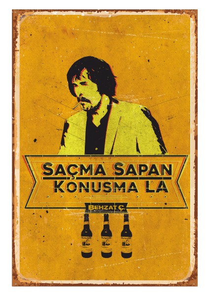 Behzat Ç Retro Vintage Ahşap Poster
