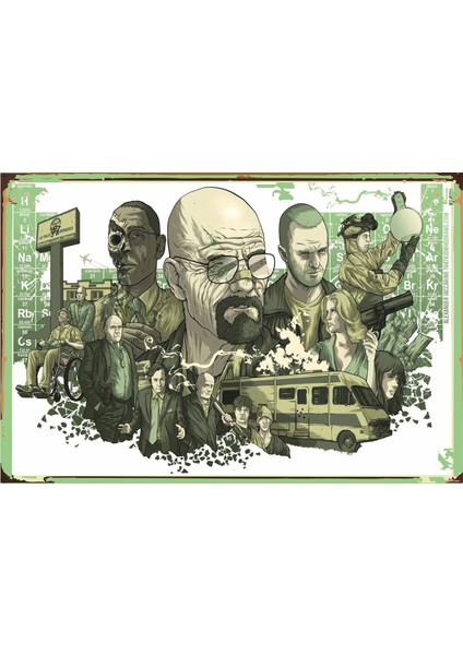 Breaking Bad Sezon Retro Vintage Ahşap Poster