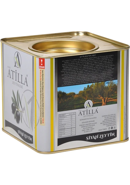 Atilla Zeytinleri 2,5 kg 231-260 Kalibre Süper Mega Siyah Zeytin