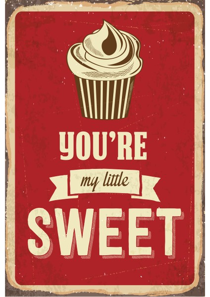 Benim Küçük Tatlım Retro Vintage Ahşap Poster