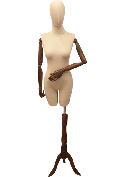 Ahşap Kollu Pantalon Giyebilen Terzi Mankenleri