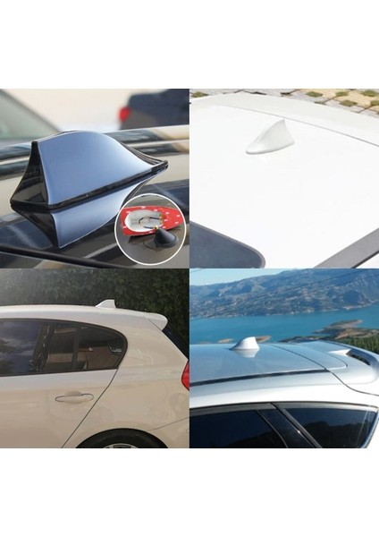 Oto Jaws Anten Elektrikli Silikon Tabanlı Mat Siyah Shark Balina Anten fiyatları