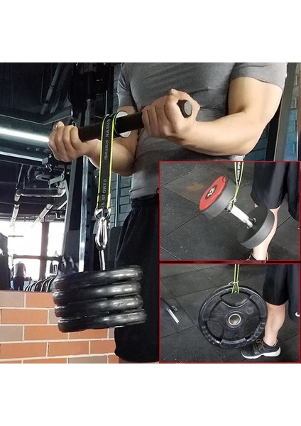 Bilek Güçlendirme Biceps Ayarlanabilir Kordon Kayışlı Bar