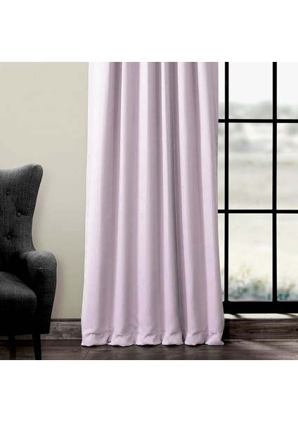 Hazır Karartma Blackout Pilesiz Fon Perde Açık Gri 80 x 260 cm