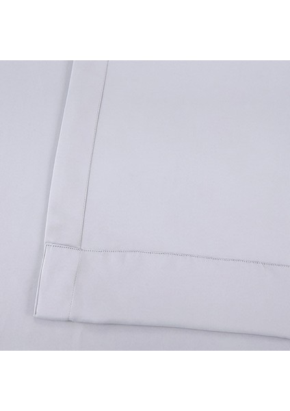 Hazır Karartma Blackout Pilesiz Fon Perde Açık Gri 80 x 260 cm