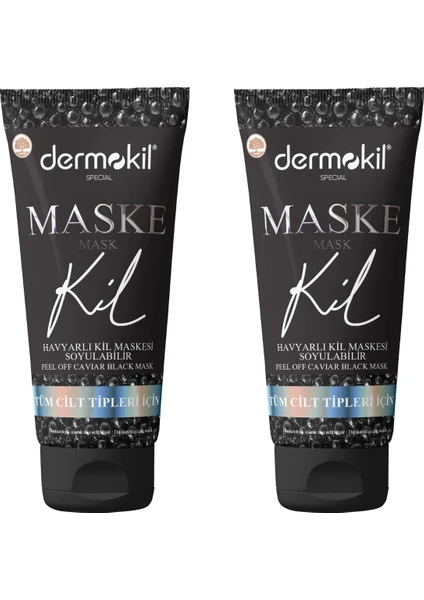 Havyarlı Siyah Maske 2'li Set 2X75ML