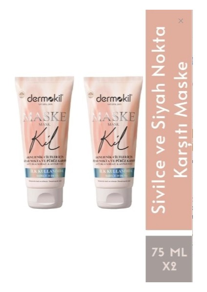 Siyah Nokta Maske 2'li Set 2X75ML