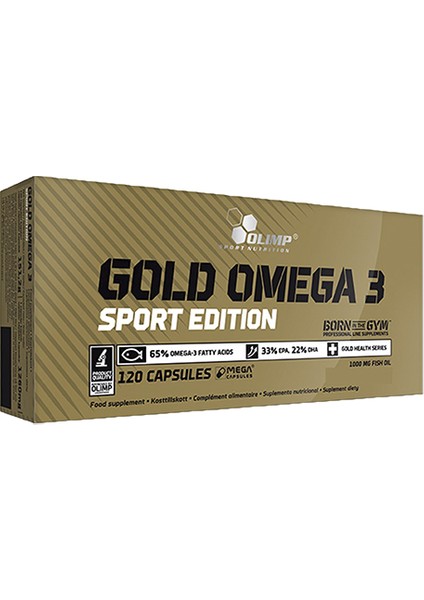 Gold Omega 3 Sport Edition 120 Kapsül