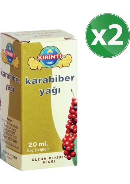 Karabiber Yağı 20 cc 2'li