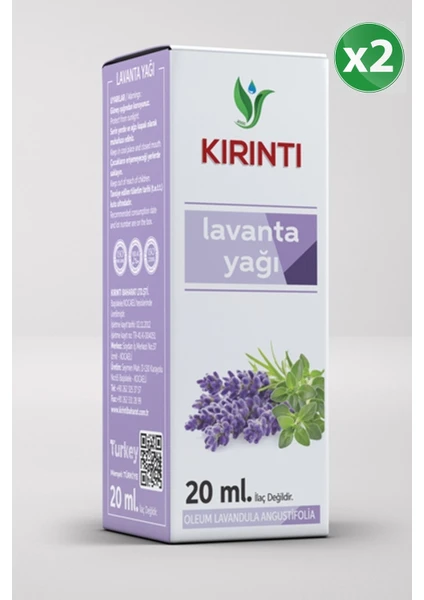 Lavanta Yağı 20 cc 2'li