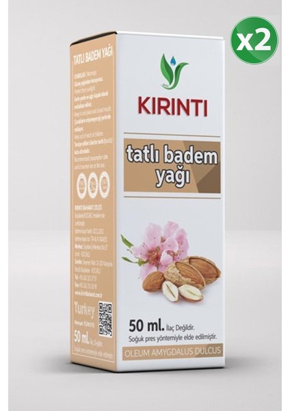 Tatlı Badem Yağı 50 cc 2'li