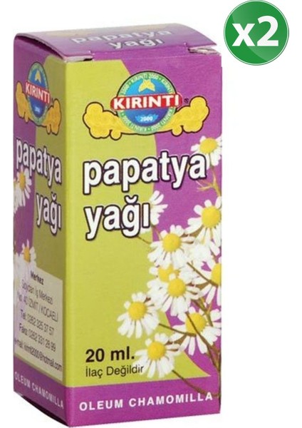 Papatya Yağı 20 cc 2'li