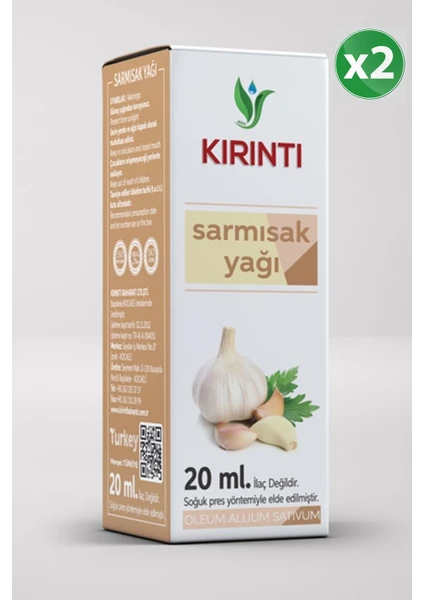 Sarmısak Yağı 20 cc 2'li