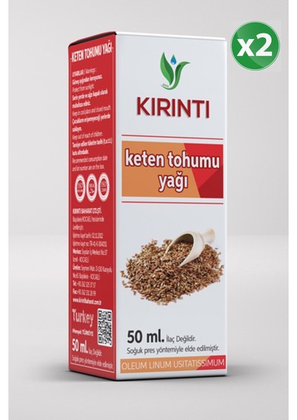 Keten Yağı 50 cc 2'li