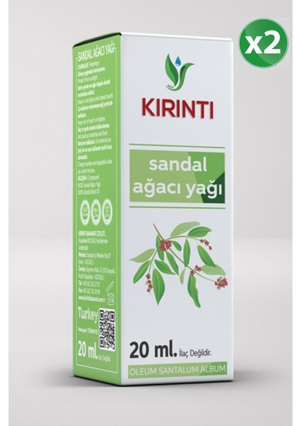 Sandal Ağacı Yağı 20 cc 2'li