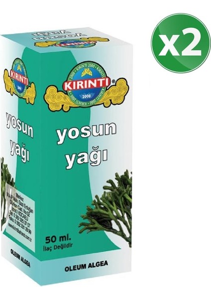 Yosun Yağı 50 cc 2'li