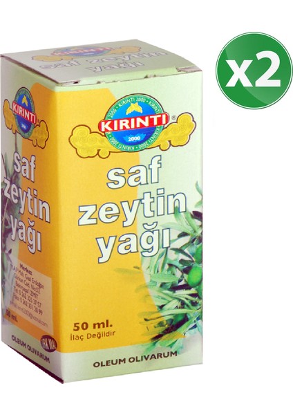 Saf Zeytin Yağı 50 cc 2'li