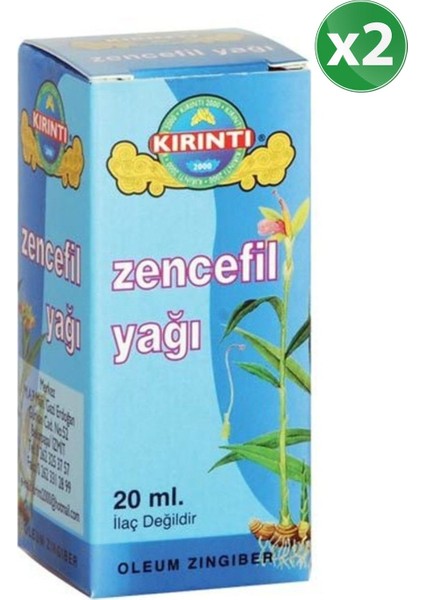 Zencefil Yağı 20 cc 2'li