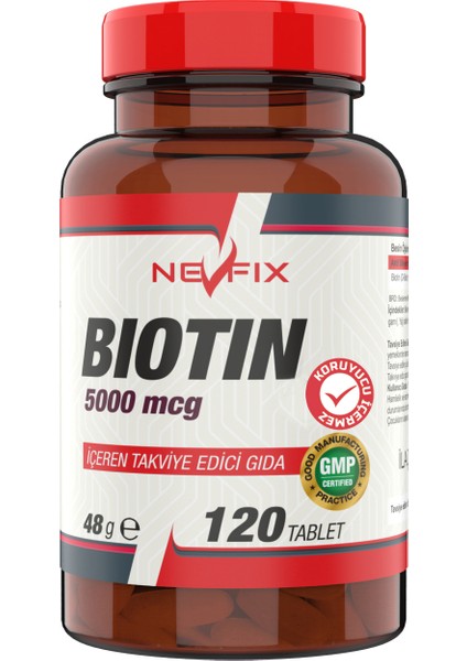 Biotin 5000 Mcg 120 Tablet