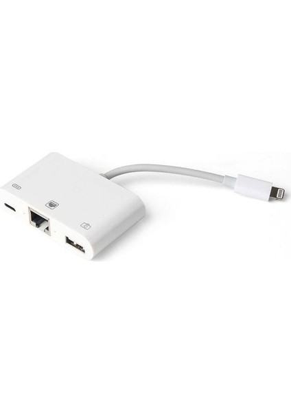 Lightning To Ethernet Kamera Çevirici Adaptör