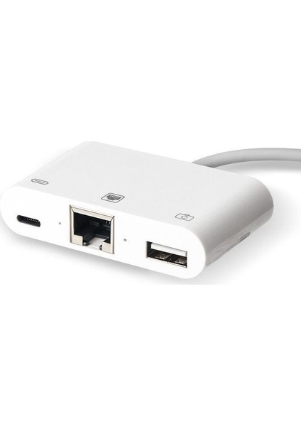 Lightning To Ethernet Kamera Çevirici Adaptör