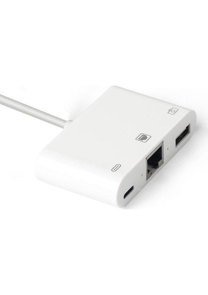 Lightning To Ethernet Kamera Çevirici Adaptör