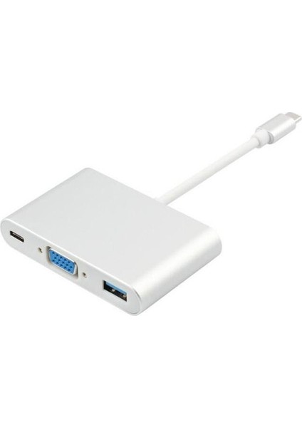 Type C To VGA USB 3.0 Çevirici Dönüştürücü Adaptör