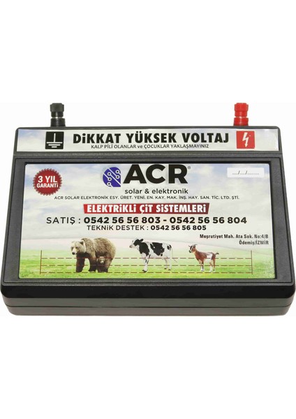 ACR XPOWER 25000 Elektrizatör 50.000 VOLT ÖZEL SERİ (200 DÖNÜM ARAZİYE KADAR ETİLİ)