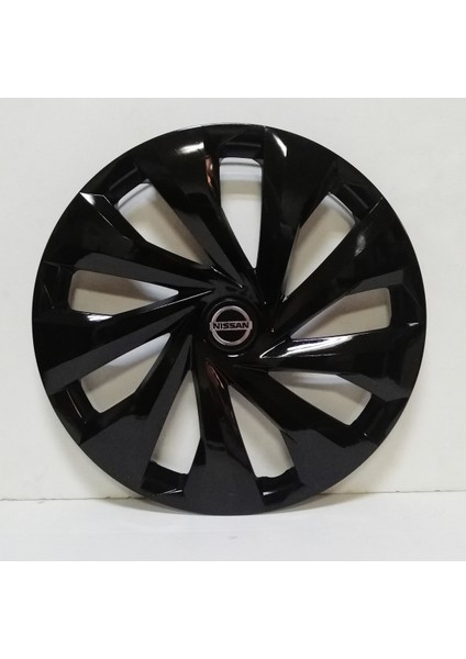 Nissan 15 Inç Piano Black Jant Kapağı 4 Adet + Amblem
