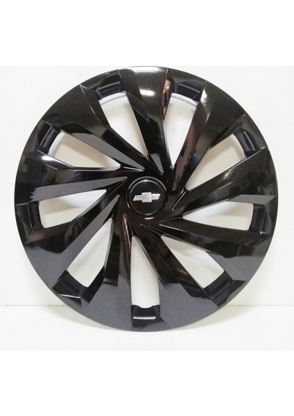 Chevrolet 15 Inç Piano Black Jant Kapağı 4 Adet + Amblem