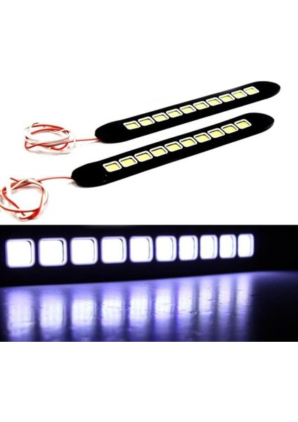 Led Lamba Gündüz 12V Sıralı Cob Elastik Beyaz