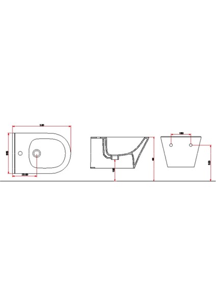 Avva 53 Cm Rim Art Asma Bide Turuncu
