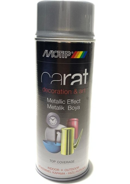 Carat Metalik Gümüş Sprey Boya 400Ml Made İn Germany