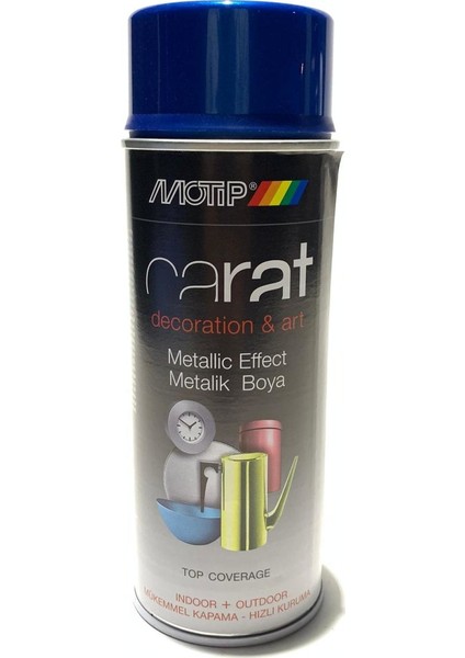 Carat Metalik Mavi Sprey Boya 400Ml Made İn Germany