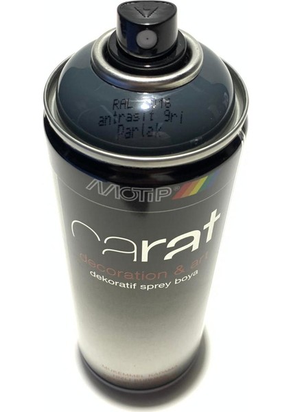 Carat Ral 7016 Sprey Boya 400ml - Parlak Antrasit Gri
