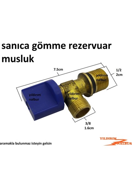 Gömme Rezervuar 3/8 Musluk Sanıca Doldurma Flatör Musluk fiyatları
