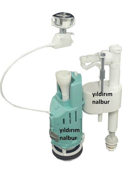 Klozet Rezervuar Çift Basmalı İç Takım Yeni Tasarım Filtre