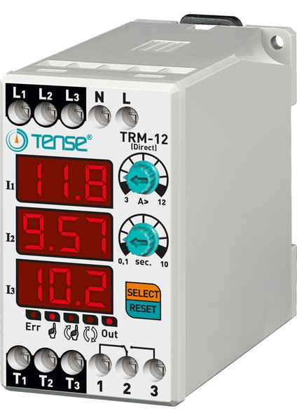 Tense Trm-25 0,1A-25,0A Dijital Termik Direkt
