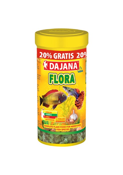 Flora Sarımsaklı Bitkisel Pul Yemi 250 Ml + 50ML Promosyon 60 Gr