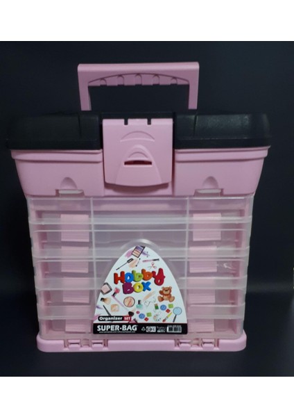 Organizerli Alet Çantası - Hobi Kutusu - Pembe fiyatları