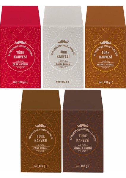 Aromalı Türk Kahvesi Seti 5'li x 100 gr