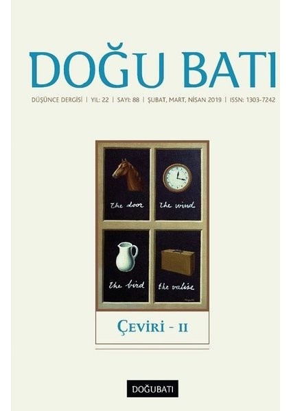 Doğu Batı Düşünce Dergisi Yıl: 22 Sayı: 88