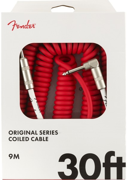 Original Series Coil Cable Fiesta Red Spiral Enstrüman Kablosu 9m