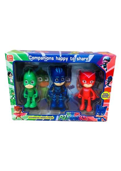 Pjmasks 3'lü Oyuncak Figür Set