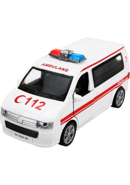 Sesli Işıklı Şehir Kurtarma Araçları 13 cm
