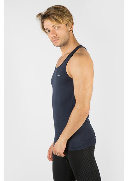 SlimFit Erkek Atlet Yaka Kolsuz Açık Lacivert Atlet 824002 modelleri